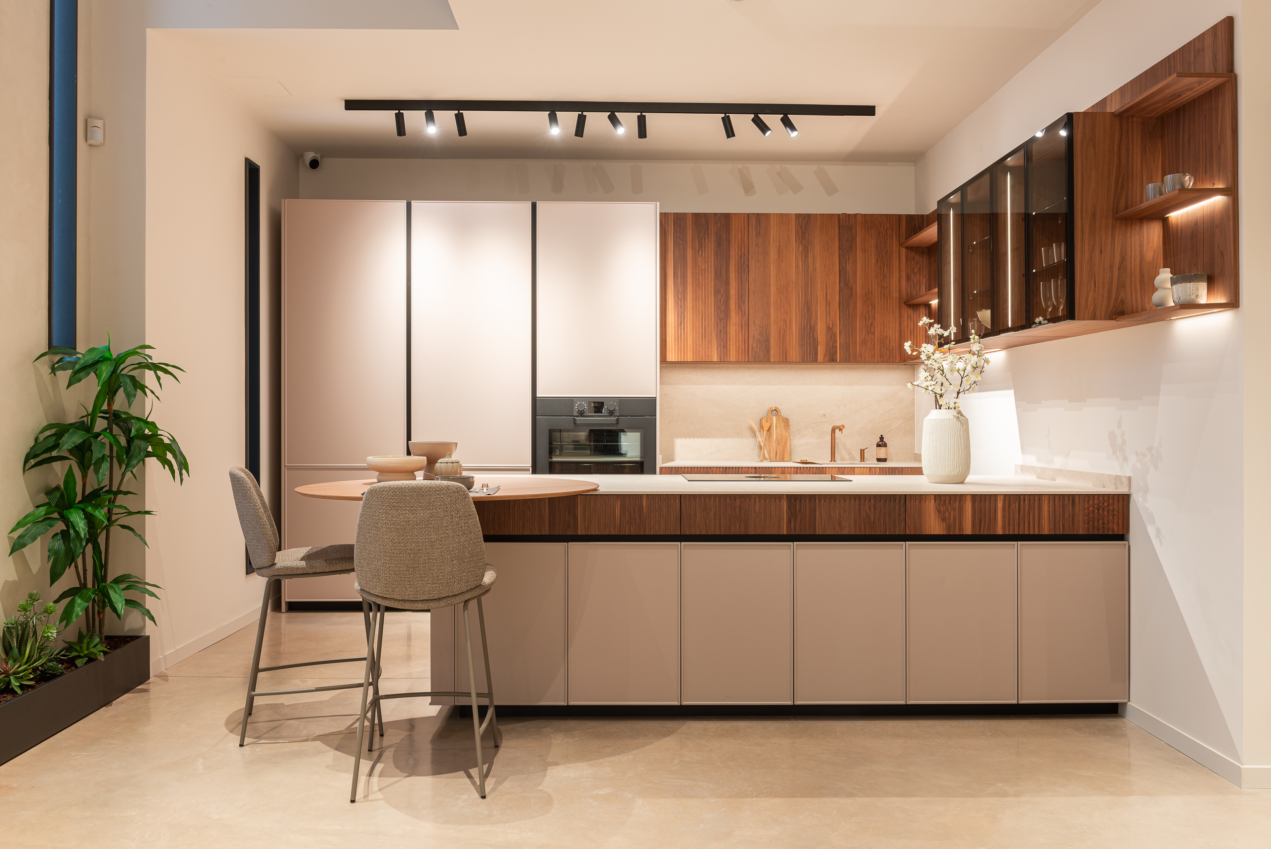 Cocina con peninsula